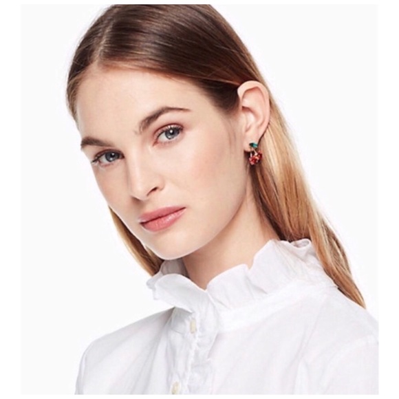 KATE SPADE • Ma Cheriè Cherry Earrings - Picture 2 of 4